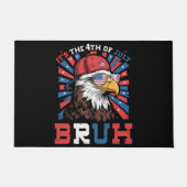 Its The 4th Of July Bruh Bald Eagle Patriotic ドアマット (正面)