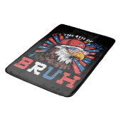 Its The 4th Of July Bruh Bald Eagle Patriotic バスマット (アングル)