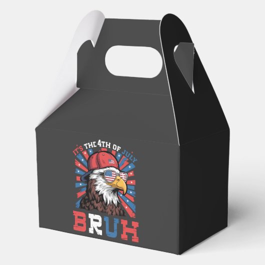 Its The 4th Of July Bruh Bald Eagle Patriotic フェイバーボックス (正面)