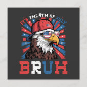 Its The 4th Of July Bruh Bald Eagle Patriotic プログラム (正面)