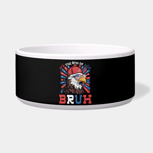 Its The 4th Of July Bruh Bald Eagle Patriotic ボウル (正面)
