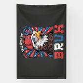 Its The 4th Of July Bruh Bald Eagle Patriotic 横断幕 (縦)