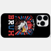 Its The 4th Of July Bruh Bald Eagle Patriotic Case-Mate iPhoneケース (裏面 (横))