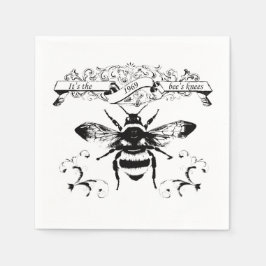 It's the bee's knees スタンダードカクテルナプキン