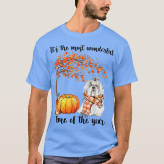 Its The Most Wonderful Autumn Time Shih tzu Scarf Tシャツ