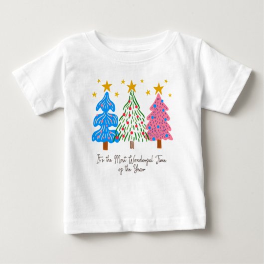 It's The Most Wonderful Time Christmas  ベビーTシャツ (正面)