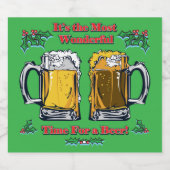 Its the Most Wonderful Time For a Beer ビールラベル (シングルラベル)