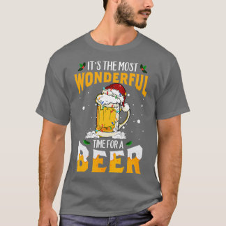 Its The Most Wonderful Time For A Beer Christmas S Tシャツ