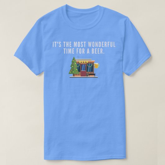 It's The Most Wonderful Time For A Beer Tシャツ (デザイン正面)