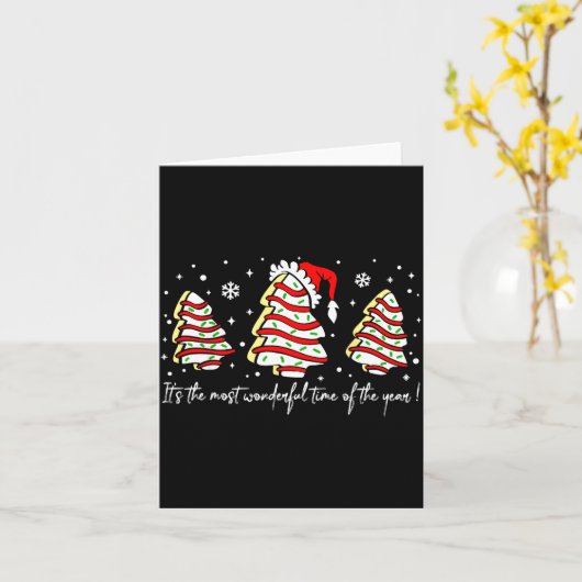 It's The Most Wonderful Time Of The Year Christmas カード (黄色い花)