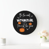 It's the Most Wonderful Time of the Year Pumpkin ラージ壁時計 (ホーム)