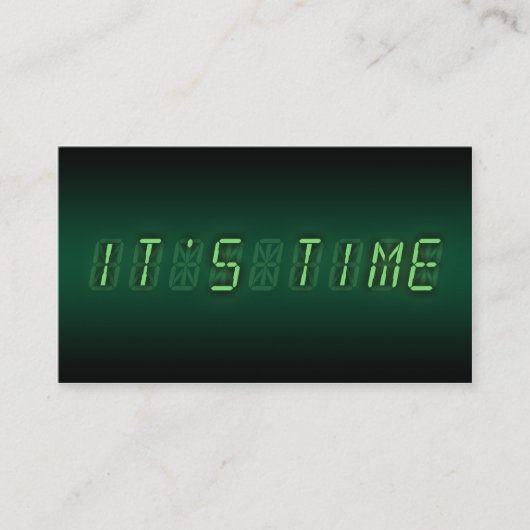 it's time :デジタル読み出し 名刺 (正面)