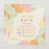 It's Time Bridal Shawer Invitation 招待状 (正面/裏面)