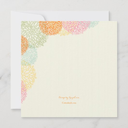 It's Time Bridal Shawer Invitation 招待状 (裏面)