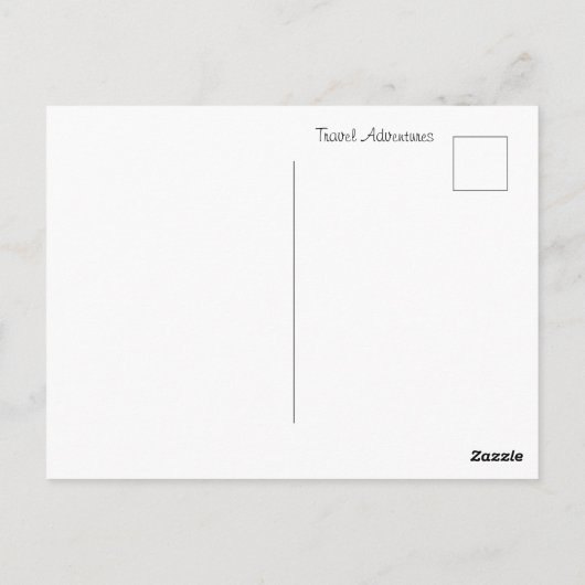 It's Time for a New Adventure Postcard ポストカード (裏面)