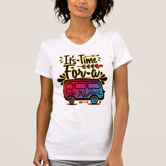It's Time For A New Adventure | Summer and Adventu Tシャツ (正面)