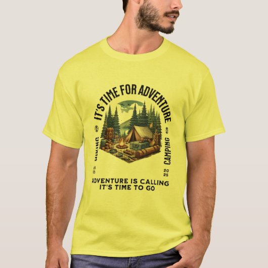It's Time For Adventure Tシャツ (正面)