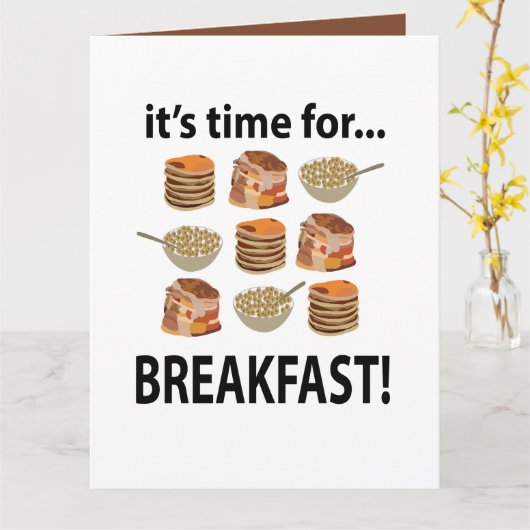 It's time for breakfast! カード (黄色い花)