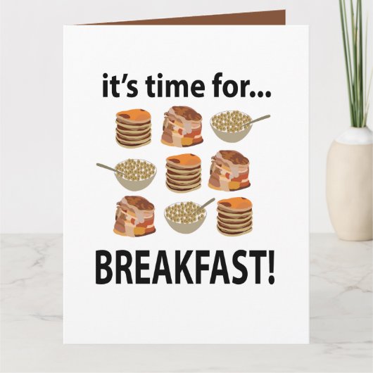 It's time for breakfast! カード (正面)