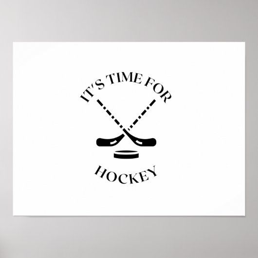 IT'S TIME FOR HOCKEY ポスター (正面)