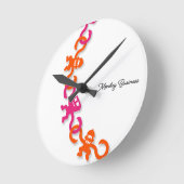 It's time for Monkey Business Round Wall Clock ラウンド壁時計 (傾斜)
