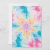 It's Time Groovy絞り染め誕生日招待状 招待状 (裏面)