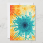 It's Time Groovy絞り染め誕生日招待状 招待状 (裏面)