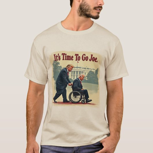 It's Time To Go Joe" Tシャツ - アンチバイデン、保守派 (正面)