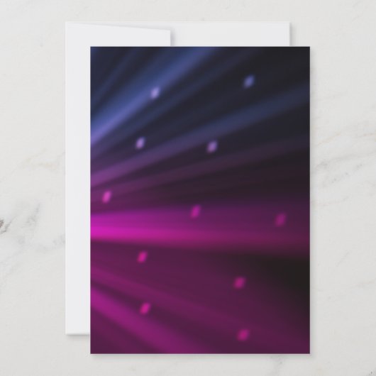 It's time to Party | Disco Birthday Theme 招待状 (裏面)