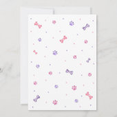 It's Time to Paw-ty Party Animals Kids Birthday 招待状 (裏面)