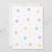 It's Time to Paw-ty Party Animals Kids Birthday 招待状 (裏面)