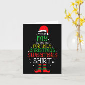 It's Too Hot For Ugly Christmas Funny Xmas Men Wom カード (黄色い花)