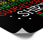 It's Too Hot For Ugly Christmas Funny Xmas Men Wom ポスター (角)