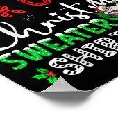 Its Too Hot For Ugly Christmas Sweaters Funny Xmas ポスター (角)