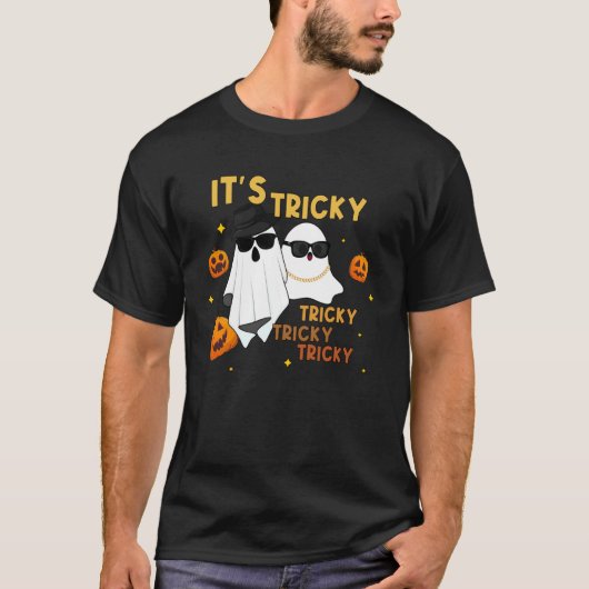 It's Tricky Tricky Tricky Funny Ghost Boo Hallowee Tシャツ (正面)