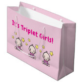 It's Triplet Girls!, Triplet Babies Gift Wrap, ラージペーパーバッグ (正面アングル)
