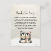 Its twin penguin baby shower Books for Baby  エンクロージャーカード (正面)