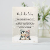 Its twin penguin baby shower Books for Baby  エンクロージャーカード (スタンド正面)