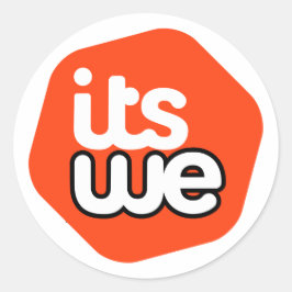 It's We - parody logo - 20 stickers ラウンドシール