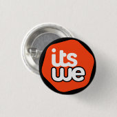 It's We - parody logo - button 缶バッジ (正面&裏面)