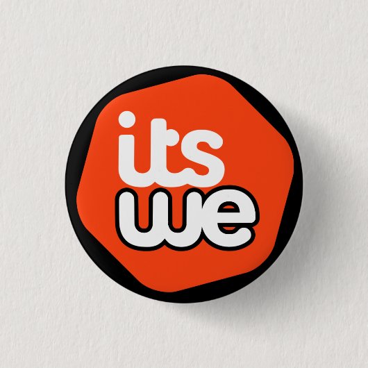 It's We - parody logo - button 缶バッジ (正面)