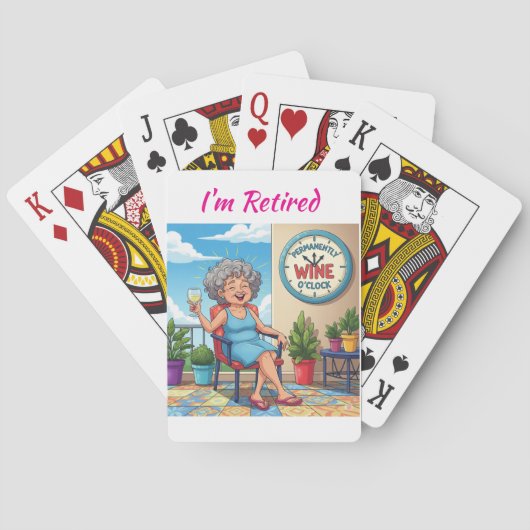 It's Wine O'Clock トランプ (裏面)