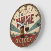 It's Wine O'Clock ラージ壁時計 (傾斜)