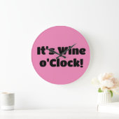 It's Wine o'Clock Clock ラージ壁時計 (ホーム)