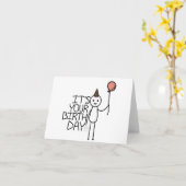 It's You誕生デー – ハッピーバースデースティックフィギュア カード (黄色い花)