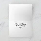 IT'S YOUR BIRTHDAY **SON** RELAX AND ENJOY カード (内部)