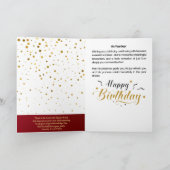 It's Your Day （箴言3:5-6）誕生日 カード (内部)