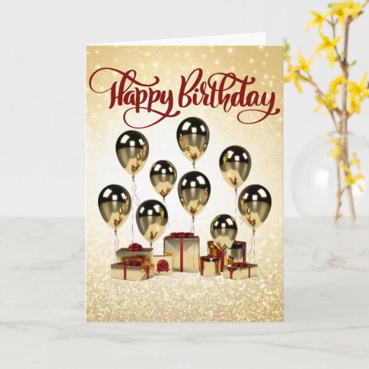 It's Your Day （箴言3:5-6）誕生日 カード (黄色い花)