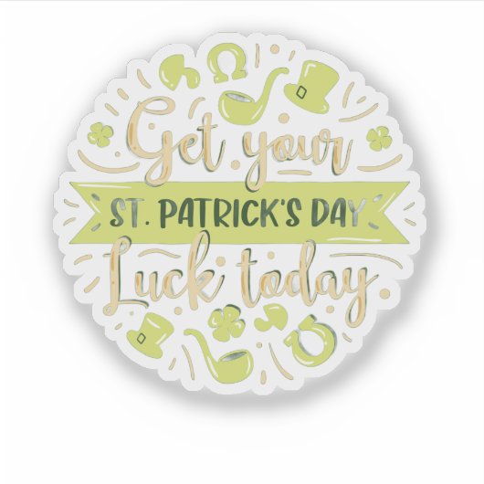 It's your Lucky Day, St. Patrick's Day Essential  シール (正面)