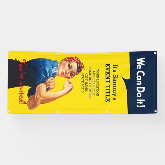 It's Your RosieパーソナライズされたイベントVertical 横断幕 (横)